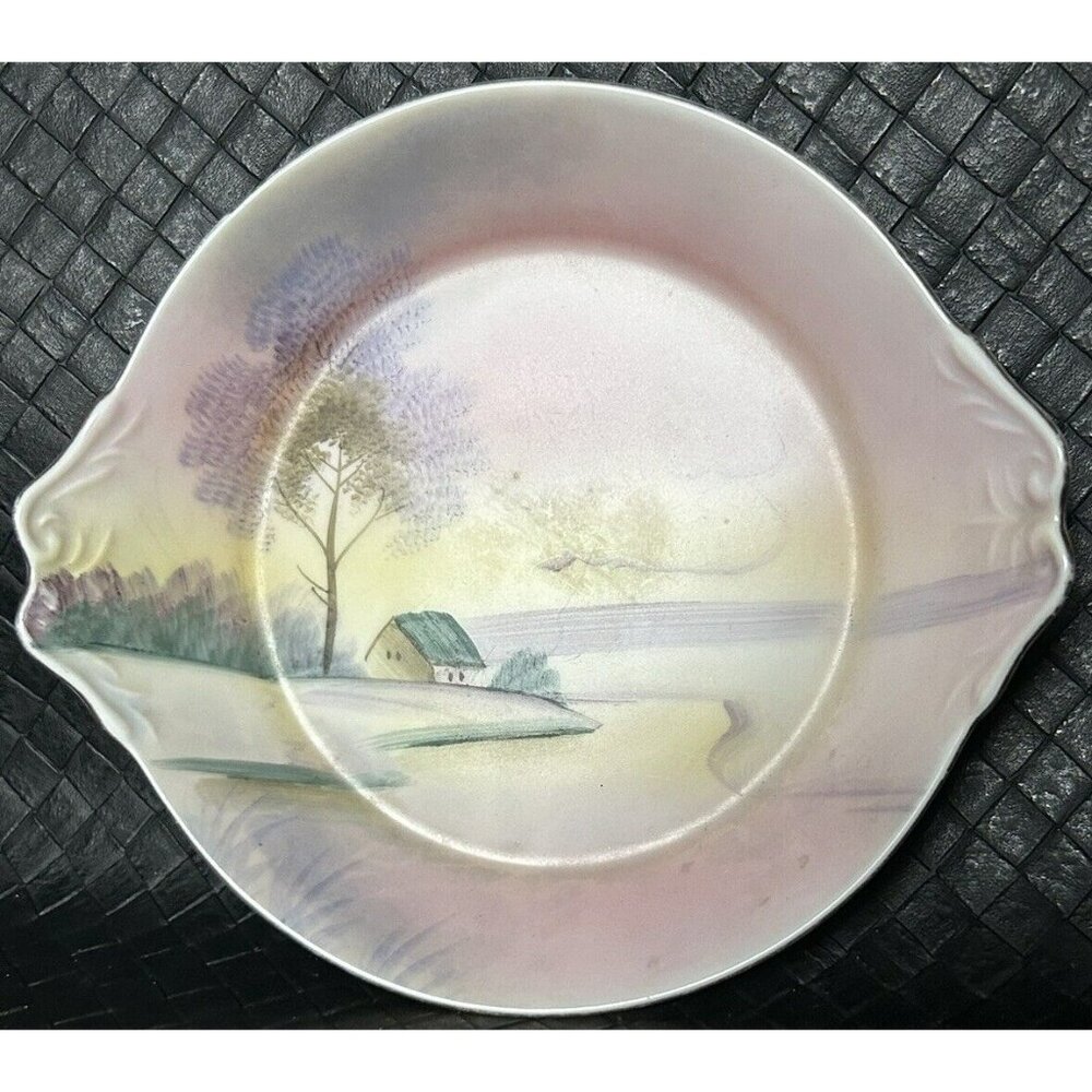 Vintage Meito China Plate Dish 6 1/2”W x 1 1/8”H Handpainted Made In Japan VGUC
